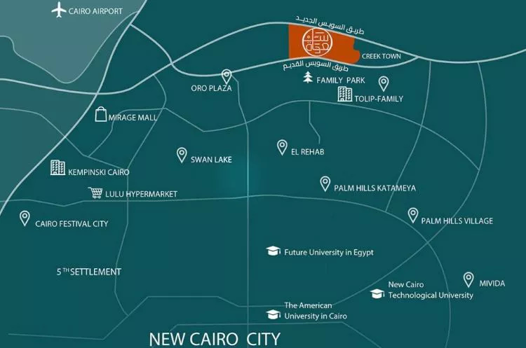 موقع سعادة التجمع الخامس هورايزون مصرSaada Compound Location