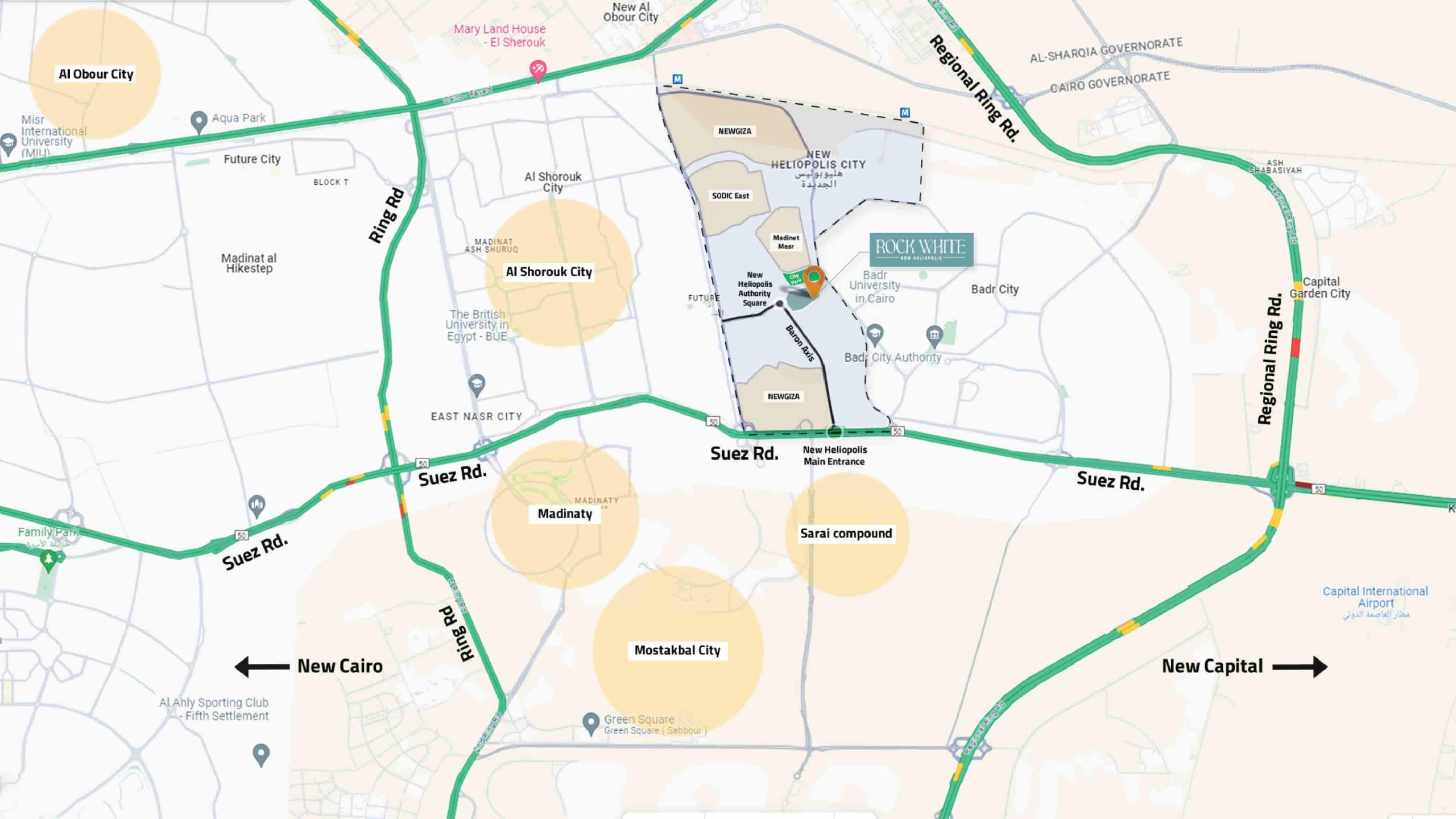 روك وايت هليوبوليس الجديدة | Rock White New Heliopolis