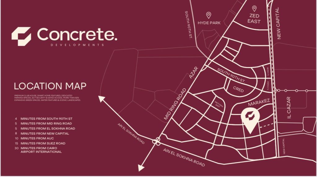 Jiwar New Cairo Location 