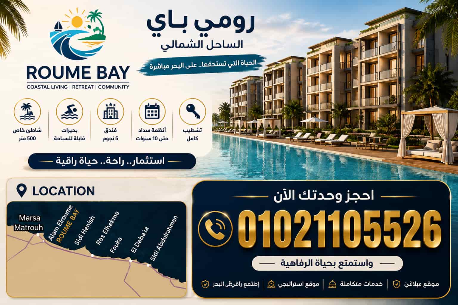 روم باي الساحل الشمالي Roume Bay North Coast