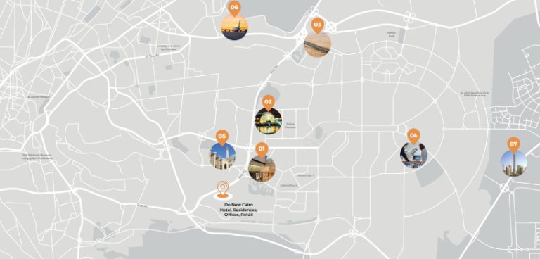 مخطط الرئيسي مشروع دو التجمع الخامس وان الإماراتية Master plan