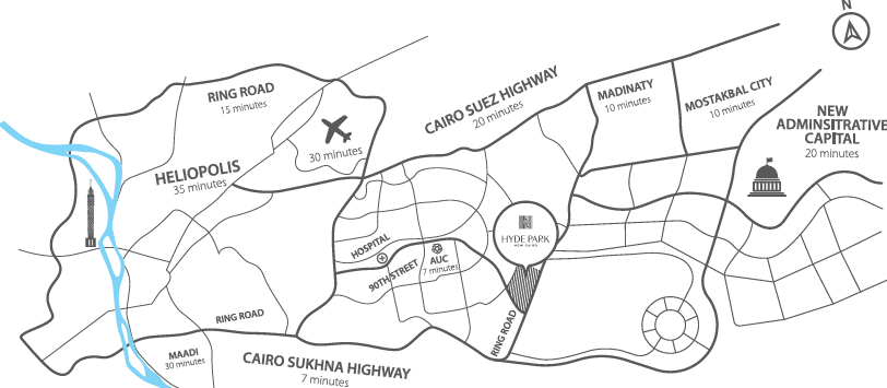 ماستر بلان وان هايد بارك One Hyde Park New Cairo Prices, Location & Payment Plan