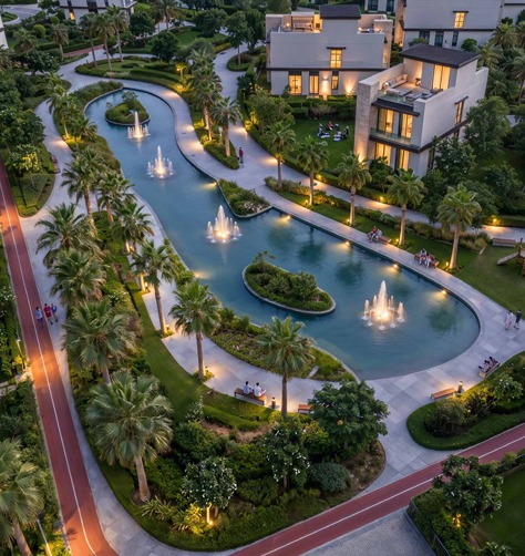 كمبوند Que Gardens العبور